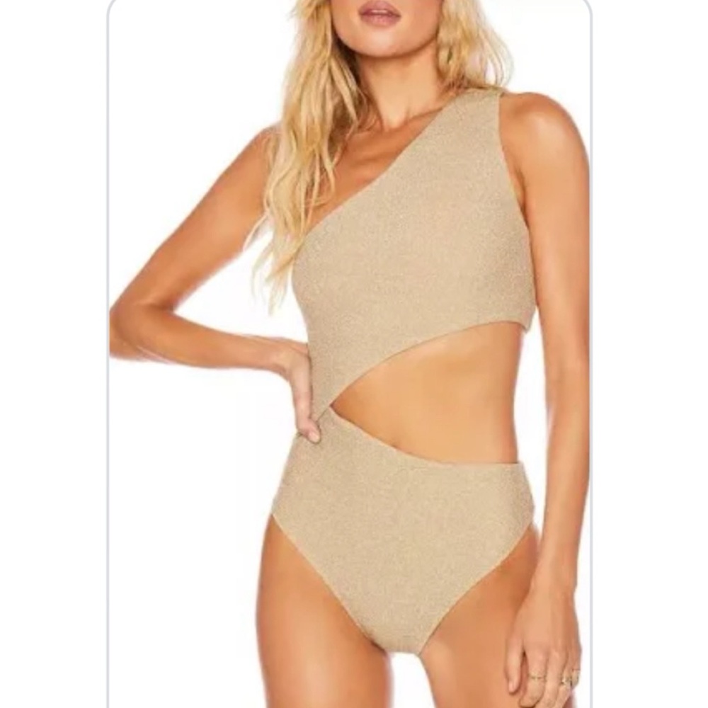 NWOT - Beach Riot - Celine one piece - gold shimmer ✨✨ - size medium